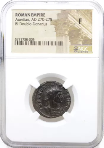 A-DS6 - Roman Empire Emperor Aurelian (AD 270-275) Double-Denarius NGC Fine Coin