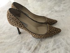 JIMMY CHOO Animal/Leopard Print Calf Heels 39.5