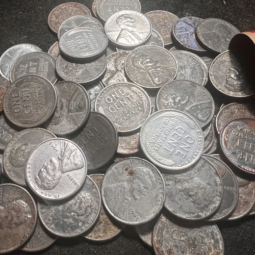 ONE HUNDRED 1943 P/D/S STEEL Wheat Pennies CULL/AG TO GOOD OR BETTER