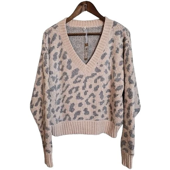 Polyester Animal Print Sweaters for Women
