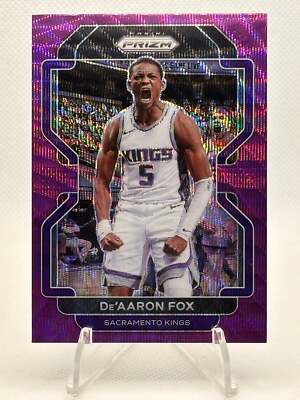 2021-22 Panini Prizm #148 DeAaron Fox (Purple Wave) | eBay