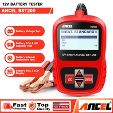 6V 12V Car Battery Tester 24V Truck Battery Load Tester Charging System Analyzer