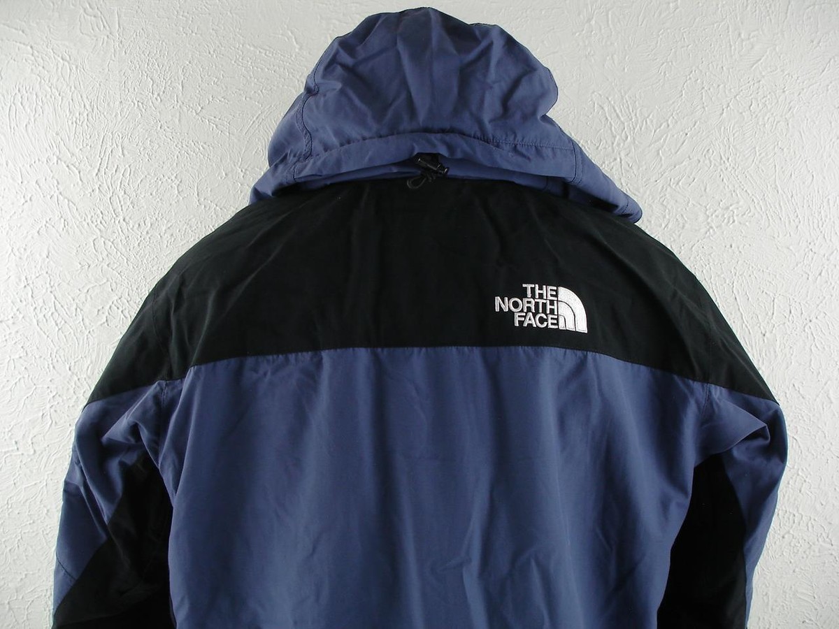 1990's Men's M The North Face Hydroseal Blue Black Coat