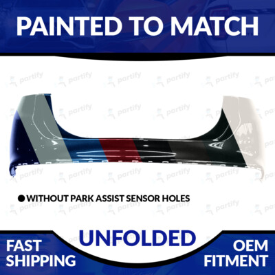 NEW Painted To Match 2013-2018 Ford Fusion Unfolded Rear Bumper W/O Sensor Holes