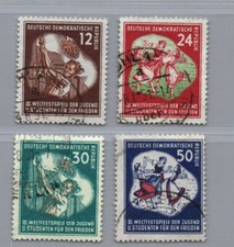 DDR Michel Nummer 289 - 292 gestempelt