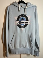 Woman  s Ellesse Hoodie Hooded Jumper Blue Size 10