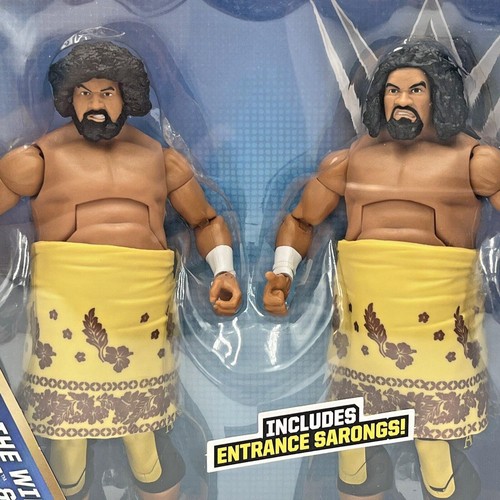 WWE Wild Samoans Afa Sika Anoai Elite Hall Of Fame Figure Set 2-Pack Bloodline - Picture 2 of 10