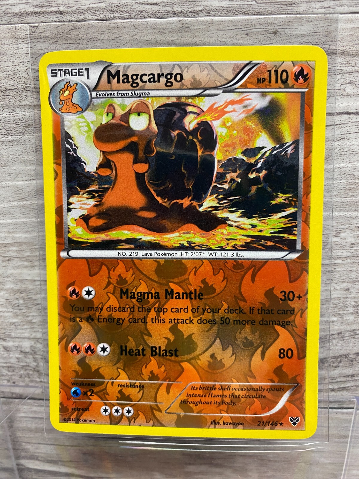 Magcargo 21/146 Pokemon TCG XY Base Set Reverse Holo Rare Card