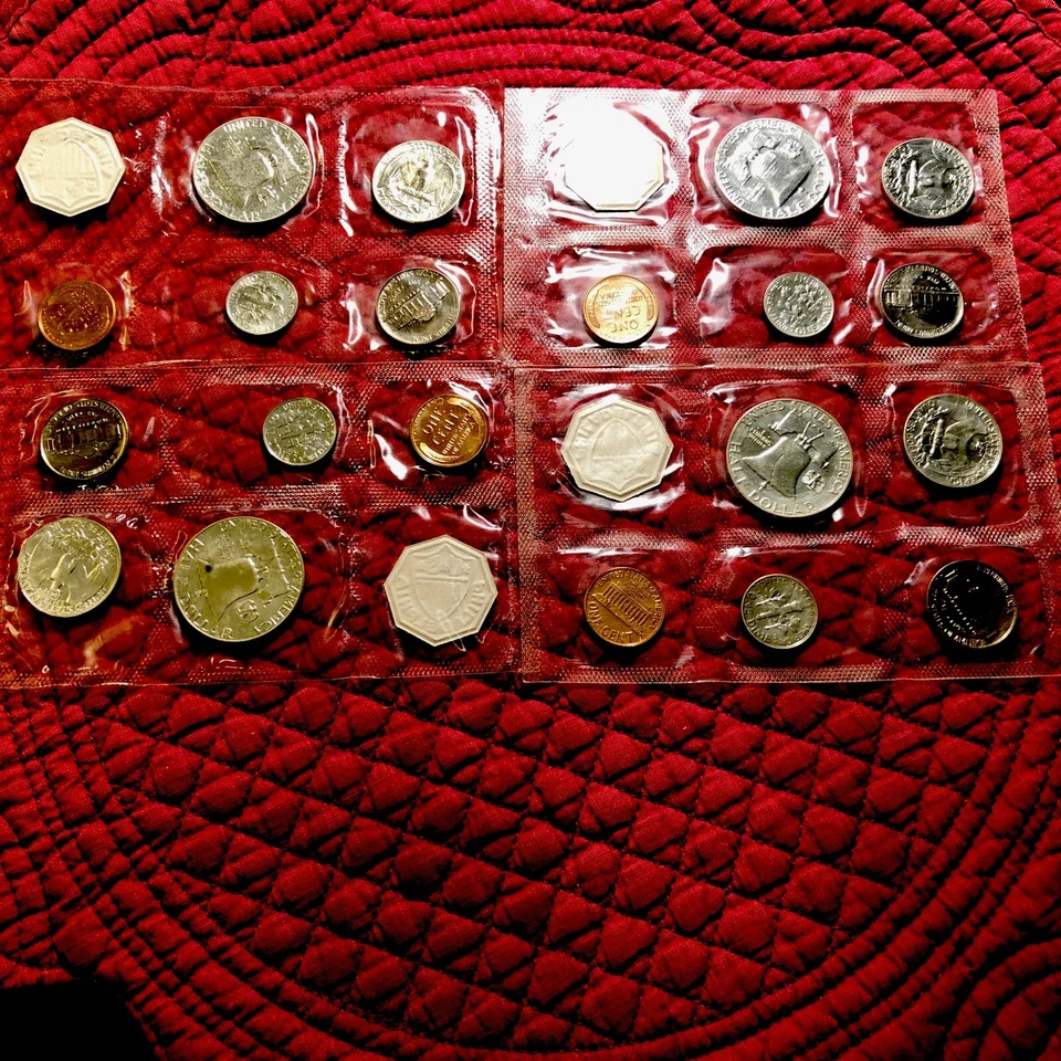 2, 1957 1, 1958 1, 1959 United States Mint Silver Proof Sets. - Image 2 of 2