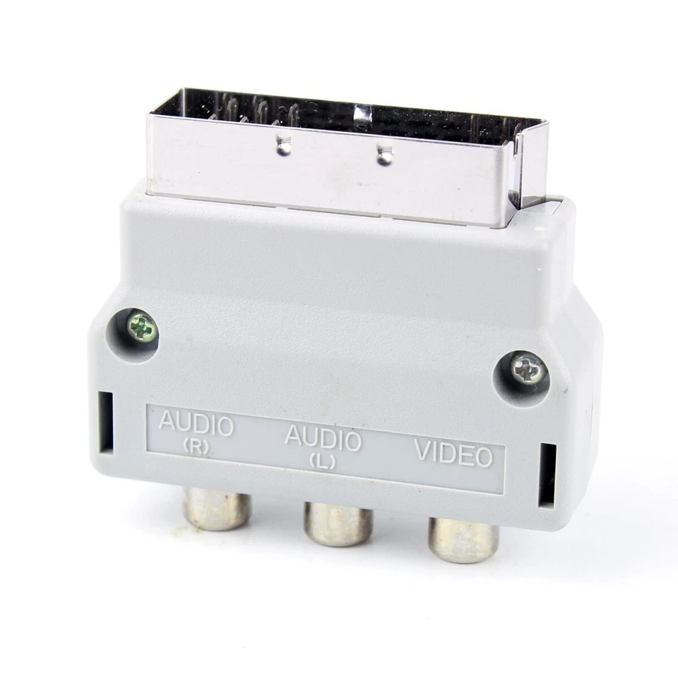 SNES N64 Gamecube Nintendo WII AV TV Composite SCART Adapter Block OFFICIAL  - Image 2 of 3