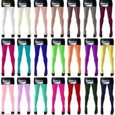 New 70 Denier Opaque Tights, Soft Thick Stretchy Coloured Hosiery Womens UK 6-12