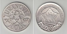 vers.Bronzemedaille 1970, 25 Jahre Uranbergwerke 1945-1970 / Ehrenanerkennung,vz
