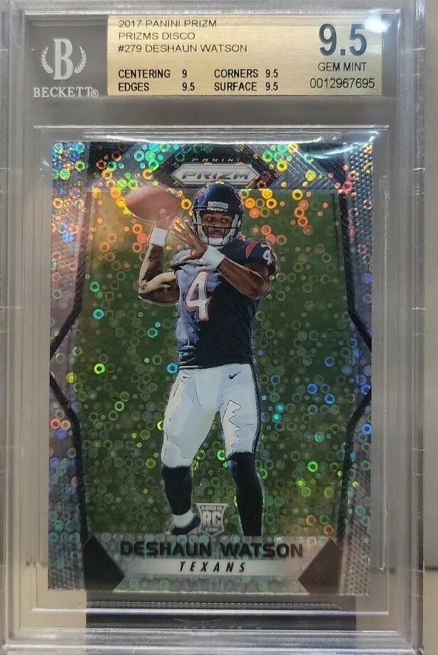 2017 Prizm Deshaun Watson Disco Prizm Rookie BGS 9.5 Gem Mint!!