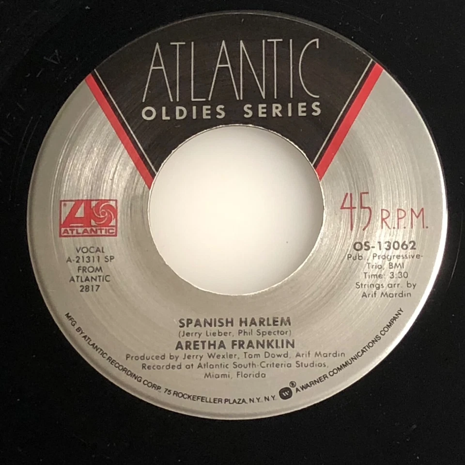 Aretha Franklin / Spanish Harlem / Atlantic 45 / Mint - Image 3 of 4