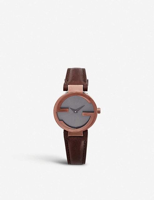womens tan leather watch