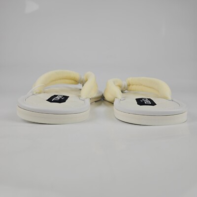 TOM FORD Brighton White Velvet Flip Flops New Size 36 US 6  display picture 1