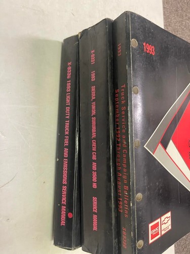 1993 GMC SUBURBAN SIERRA YUKON TRUCK Service Shop Repair Manual Set - Picture 4 of 7