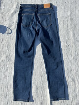 everlane cigarette jean EVERLANE High Rise Cigarette Leg Size 26 Slim Straight Jeans Button Fly  Women's