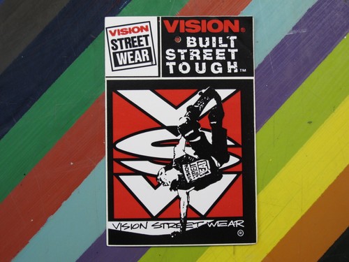 vtg 1980s Vision skateboard sticker - Duane Peters Hunns Punk VSW logos + B - 第 41/52 張圖片
