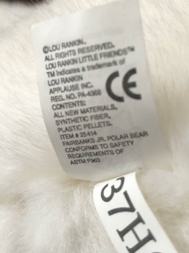 Dakin Lou Rankin Friends Polar Bear Plush Toy new with tags smoke free home - Picture 10 of 10