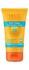 VLCC FairGlow Sun Screen Lotion SPF20, 50ml Hydrating,Brightening UVA protection