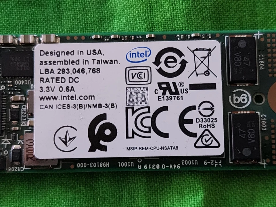 Intel SSDSCKJB150G7 DC S3520 150Gb M.2 SATA 6Gbps Solid State Drive - Image 2 of 3