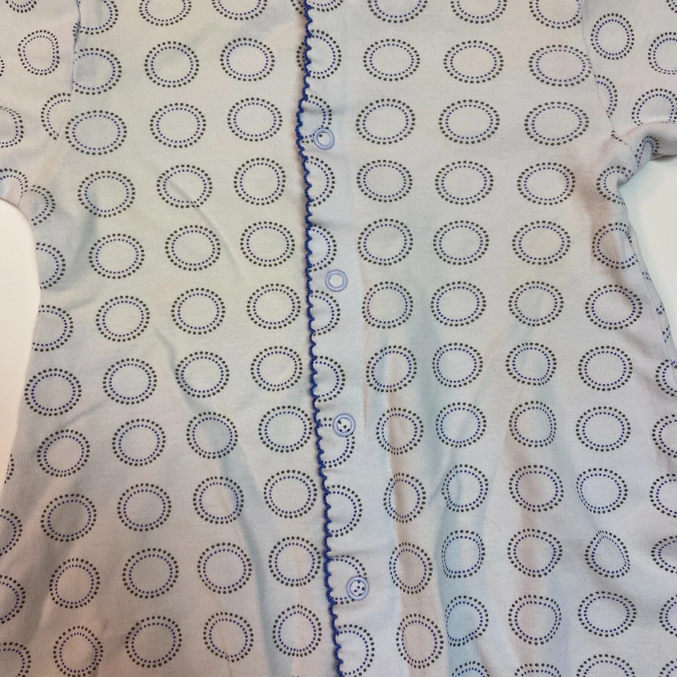 Kissy Kissys Qt Qt Baby Convertible Sleep Sack Gown One Size OS Pima Cotton Blue - Image 2 of 4