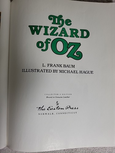 The Wizard of OZ By Frank Baum (Easton Press Leatherbound Ed) - Picture 4 of 6