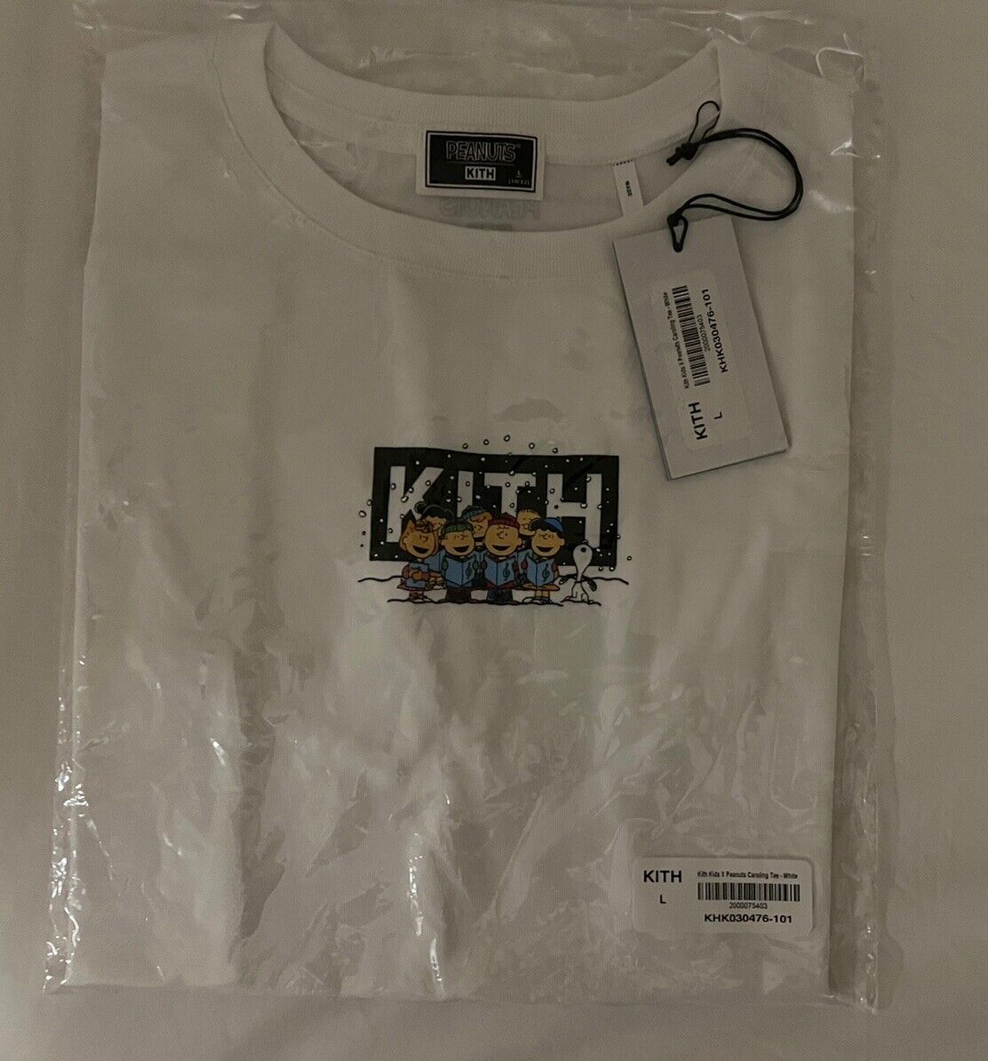 Kith Kids for Peanuts Caroling Tee in White Size Large T Kith Kids for Peanuts Caroling Tee in White Size Large T