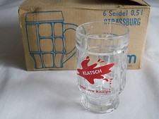 6 St&uuml;ck Klatsch ... total irre Kneipe  Seidel   Gl&auml;ser 0,5l   Neu und OVP