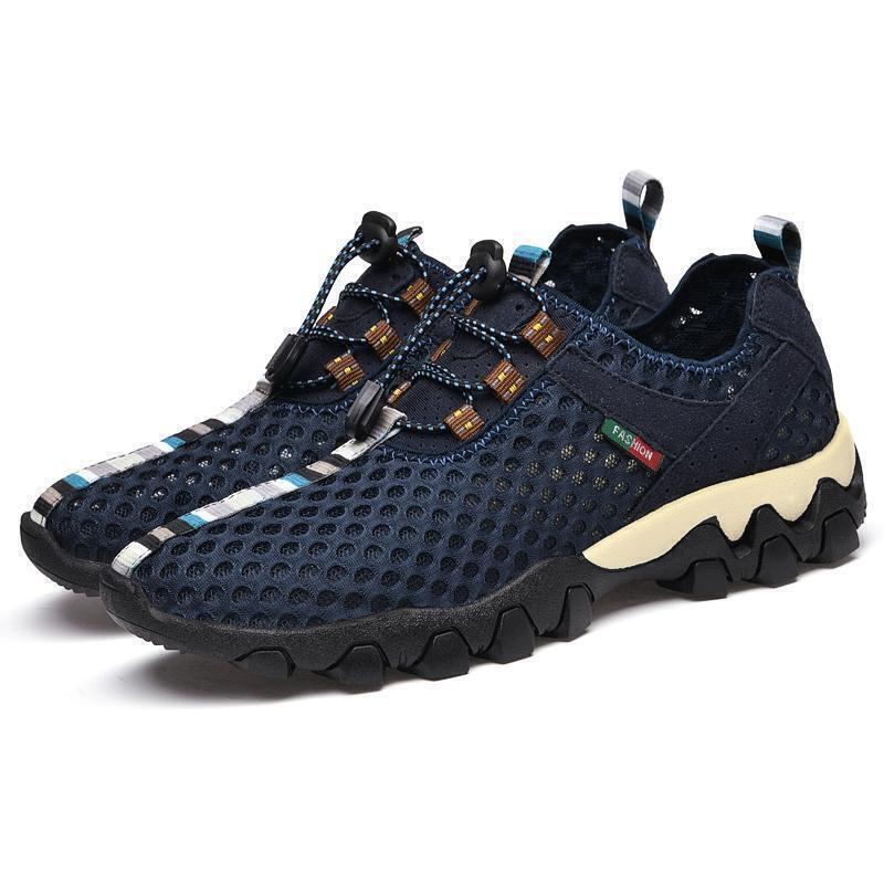 SAOLA Sneakers casual con lacci piatti da uomo scarpe sportive ad asciugatura rapida scarpe da trekking scarpe subacquee in rete