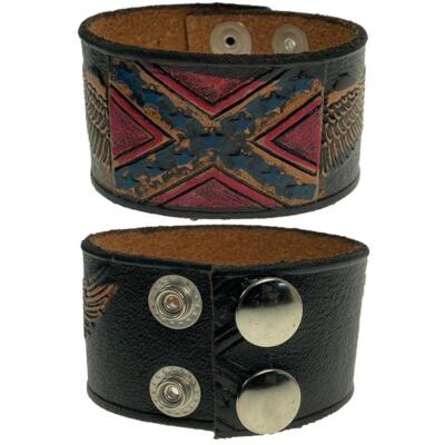 Lederarmband Herren Damen Adler mit Flagge