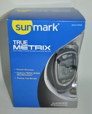 Sunmark True Metrix Self Monitoring Blood Glucose Meter, Exp 05/2027