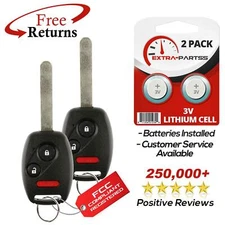 2 For 2007 2008 2009 2010 2011 2012 Honda CR-V Non OEM Keyless Remote Key Fob