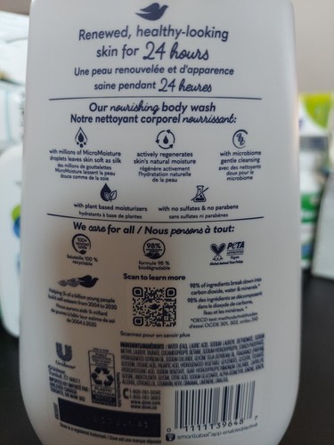 Dove Deep Moisture Body Wash. Nourishes The Driest Skin. 30.6 Fl. Oz. - Picture 4 of 4