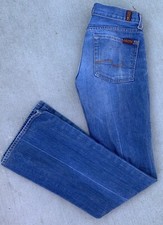 7 For All Mankind by Jerome Dahan Bootcut Jeans Made In USA Cotton Y2K Size 26