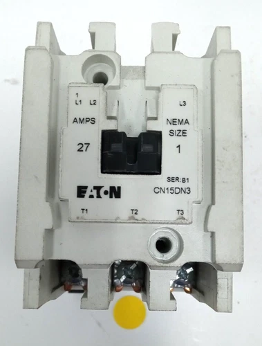 EATON CN15DN3 MAGNETIC CONTACTOR 27 FULL LOAD AMPS 600V