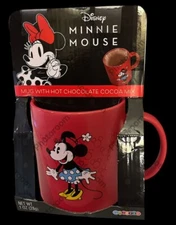 NEW! Disney Minnie Mouse Mug Only - NO Hot Chocolate Cocoa Mix Included