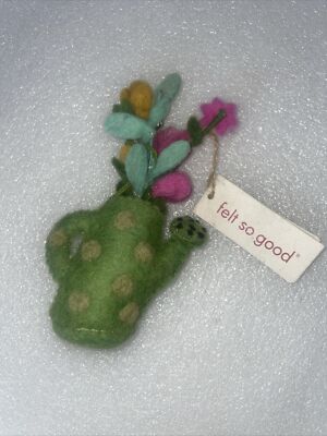 Handgefertigte Nadelfilz Funky Bloom Gießkanne Neu mit Etikett
