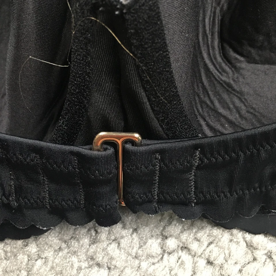 Top de bikini Victoria's Secret para mujer talla 34DD negro ajustado con lazo trasero nuevo sin etiquetas Foto 4 de 4