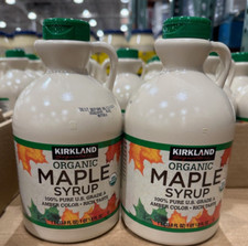 Maple Syrup Organic 100 Pure Grade A 2 Pack 33.8 oz Each Kirkland Signature