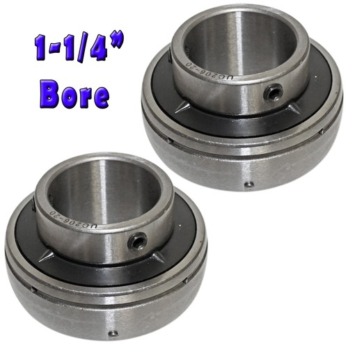 Set of 2, 1-1/4" (1.25) Rear Axle Bearing, Sealed, Go Kart Racing Minibike Parts - 第 1/2 張圖片