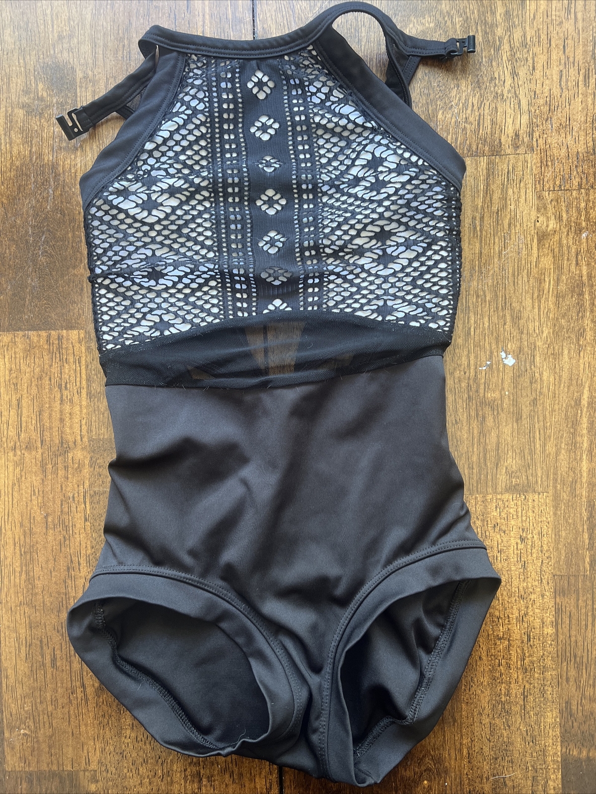 Five Dancewear Size PA Black Leotard Gem