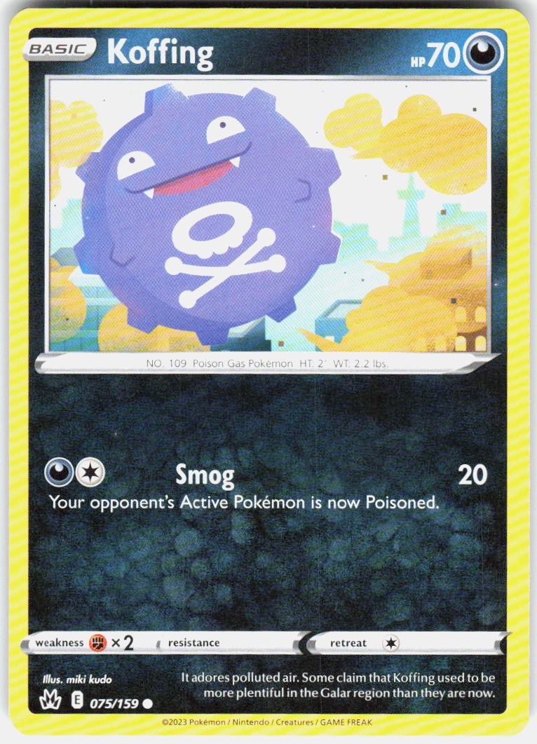Koffing 075/159 SWSH: Crown Zenith Pokemon