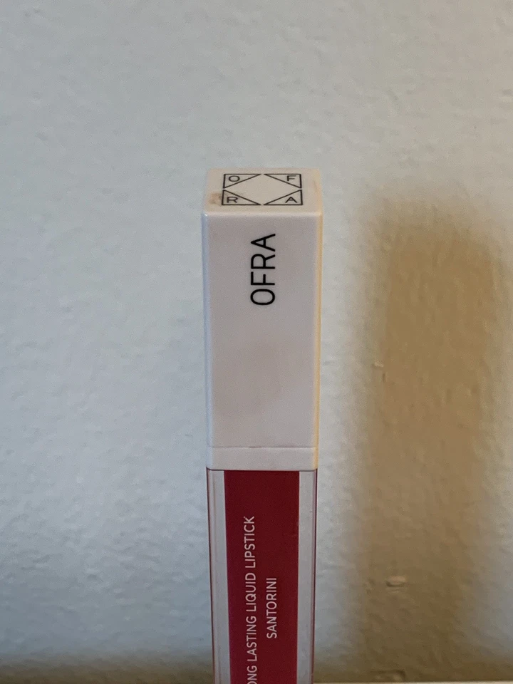 Lápiz labial líquido de larga duración OFRA en Santorini tamaño completo tapa agrietada dañada Foto 3 de 4