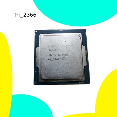 Intel Core i3-6100 - 3.7 GHz Dual-Core (SR2HG) Processor