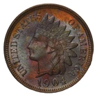 1904 Indian Head Penny Cent ~ Gem BU+++(RB) - Four Diamonds