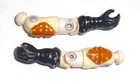 GI Joe Figure Part 1987 Ice Viper     Arm Set     C7 STRESS CRACK/DISCOLORED