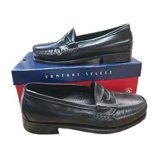 Dexter Men's (Size 8.5 WW) Leather Penny Loafer Slip-On - Black