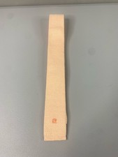 Pierre Cardin Square End Tie 52x2 Peach 100% Cotton Made In USA Vintage Preppy